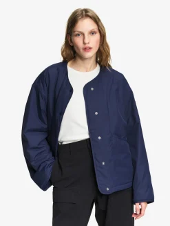Veste matelassée boxy déperlante REPREVE® - Bleu