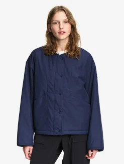 Veste matelassée boxy déperlante REPREVE® - Bleu