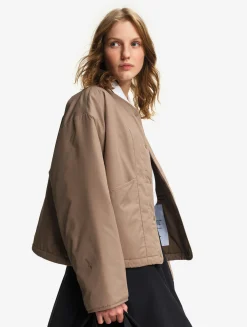 Veste matelassée boxy déperlante REPREVE® - Marron