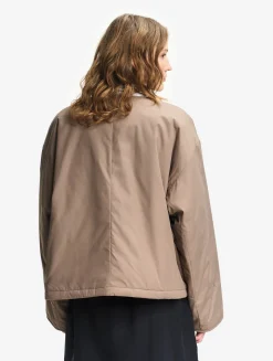 Veste matelassée boxy déperlante REPREVE® - Marron