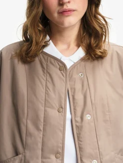 Veste matelassée boxy déperlante REPREVE® - Marron