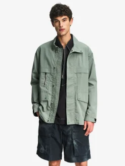 Veste saharienne déperlante multi-poches anti-UV - Vert