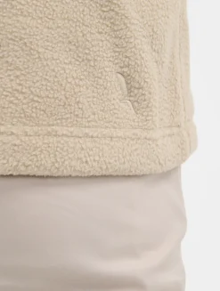 Veste sans manches en sherpa légère - Beige