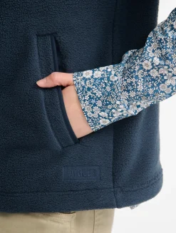Veste sans manches en sherpa légère - Bleu