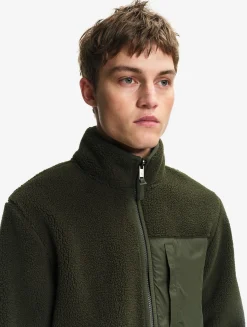 Veste sherpa bi-matière T- KIT - Kaki