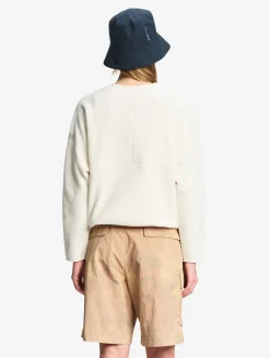 Veste sherpa légère à col zippé - Blanc