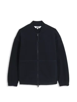 Veste teddy en sherpa léger - Bleu