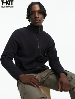 Veste T-KIT polaire en microfibre - Noir