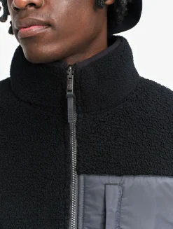 Veste T-KIT sherpa bi-matière - Noir