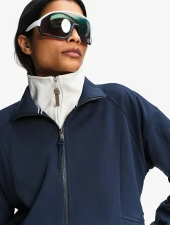 Veste zippée en jersey technique - Bleu