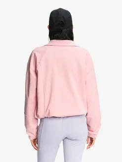 Veste zippée en jersey technique - Rose