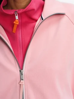 Veste zippée en jersey technique - Rose